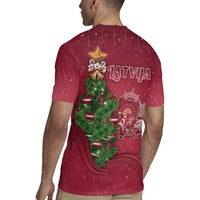 Latvia Christmas Rugby Jersey Xmas Tree Latvija - Wonder Print Shop