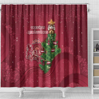 Latvia Christmas Shower Curtain Xmas Tree Latvija - Wonder Print Shop