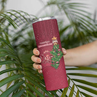 Latvia Christmas Skinny Tumbler Xmas Tree Latvija - Wonder Print Shop