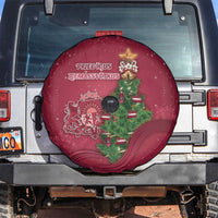 Latvia Christmas Spare Tire Cover Xmas Tree Latvija - Wonder Print Shop