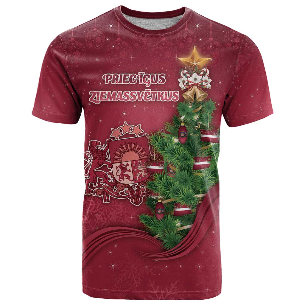Latvia Christmas T Shirt Xmas Tree Latvija - Wonder Print Shop
