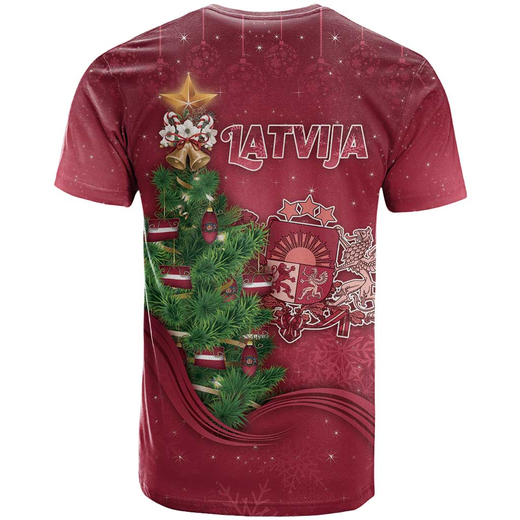 Latvia Christmas T Shirt Xmas Tree Latvija - Wonder Print Shop