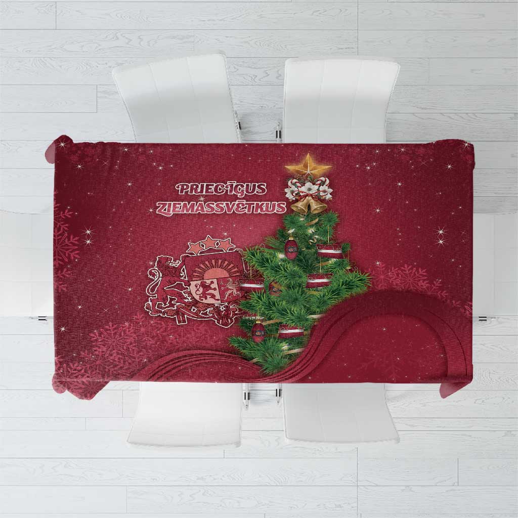 Latvia Christmas Tablecloth Xmas Tree Latvija - Wonder Print Shop