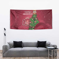 Latvia Christmas Tapestry Xmas Tree Latvija - Wonder Print Shop