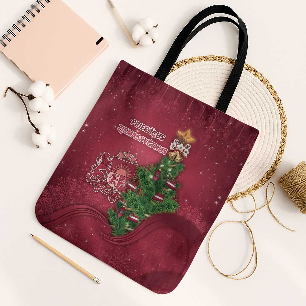 Latvia Christmas Tote Bag Xmas Tree Latvija - Wonder Print Shop