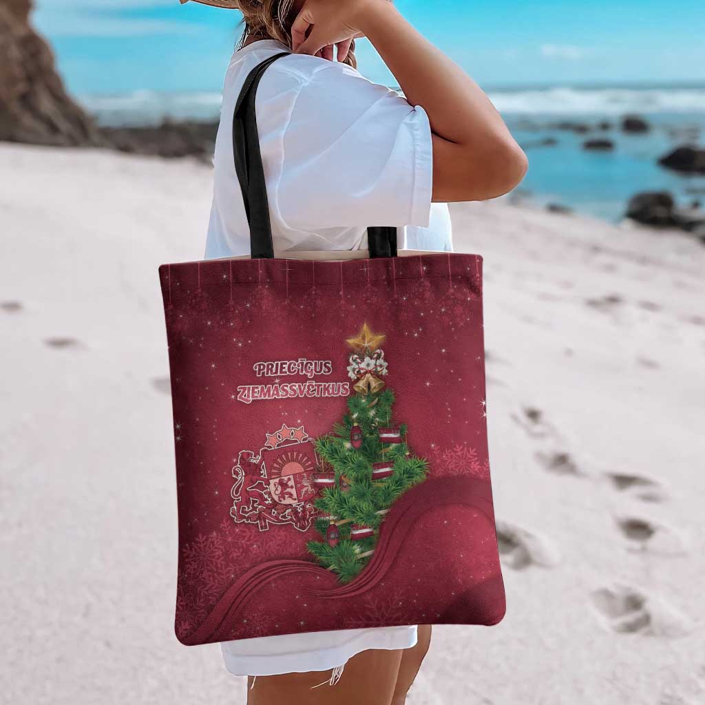 Latvia Christmas Tote Bag Xmas Tree Latvija - Wonder Print Shop
