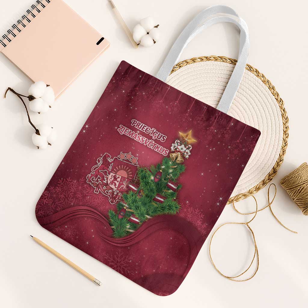 Latvia Christmas Tote Bag Xmas Tree Latvija - Wonder Print Shop