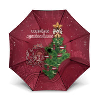 Latvia Christmas Umbrella Xmas Tree Latvija - Wonder Print Shop