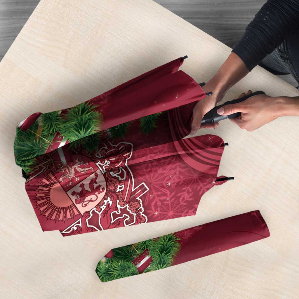 Latvia Christmas Umbrella Xmas Tree Latvija - Wonder Print Shop