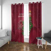 Latvia Christmas Window Curtain Xmas Tree Latvija - Wonder Print Shop