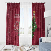 Latvia Christmas Window Curtain Xmas Tree Latvija - Wonder Print Shop