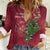 Latvia Christmas Women Casual Shirt Xmas Tree Latvija - Wonder Print Shop