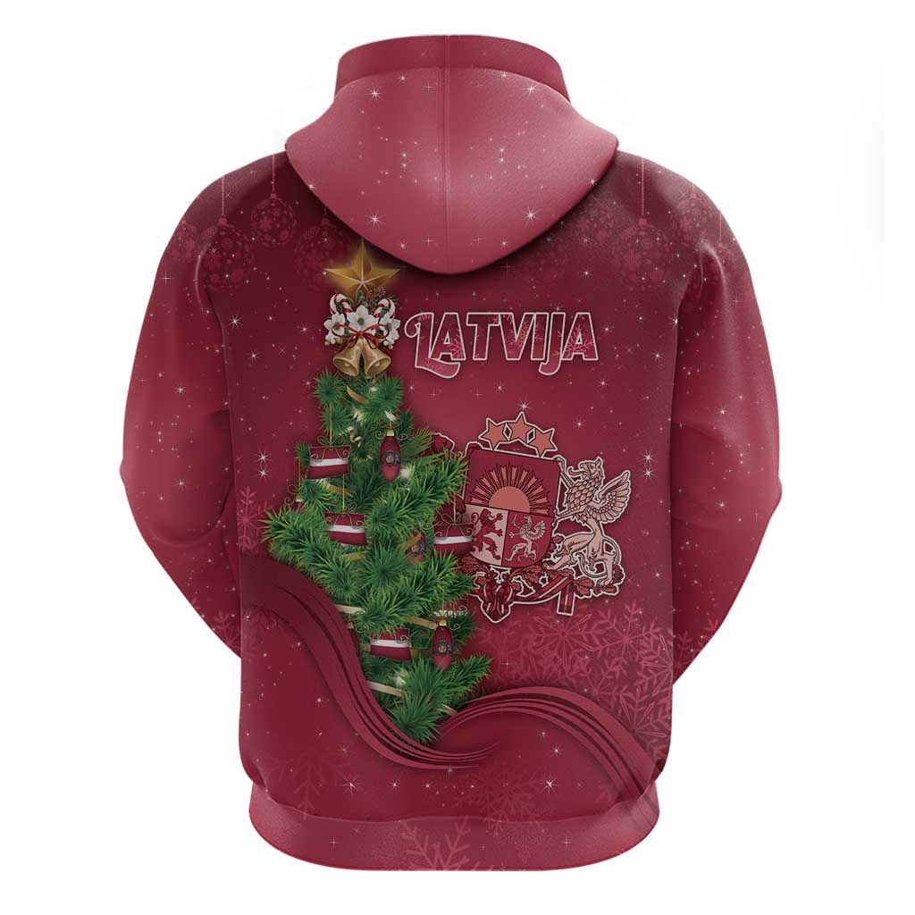 Latvia Christmas Zip Hoodie Xmas Tree Latvija - Wonder Print Shop