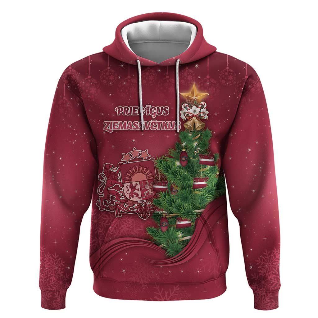 Latvia Christmas Zip Hoodie Xmas Tree Latvija - Wonder Print Shop