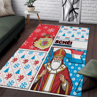 Luxembourg Christmas Area Rug Kleeschen With Xmas Patterns - Wonder Print Shop