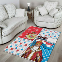 Luxembourg Christmas Area Rug Kleeschen With Xmas Patterns - Wonder Print Shop