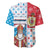 Luxembourg Christmas Baseball Jersey Kleeschen With Xmas Patterns - Wonder Print Shop