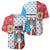 Luxembourg Christmas Baseball Jersey Kleeschen With Xmas Patterns - Wonder Print Shop
