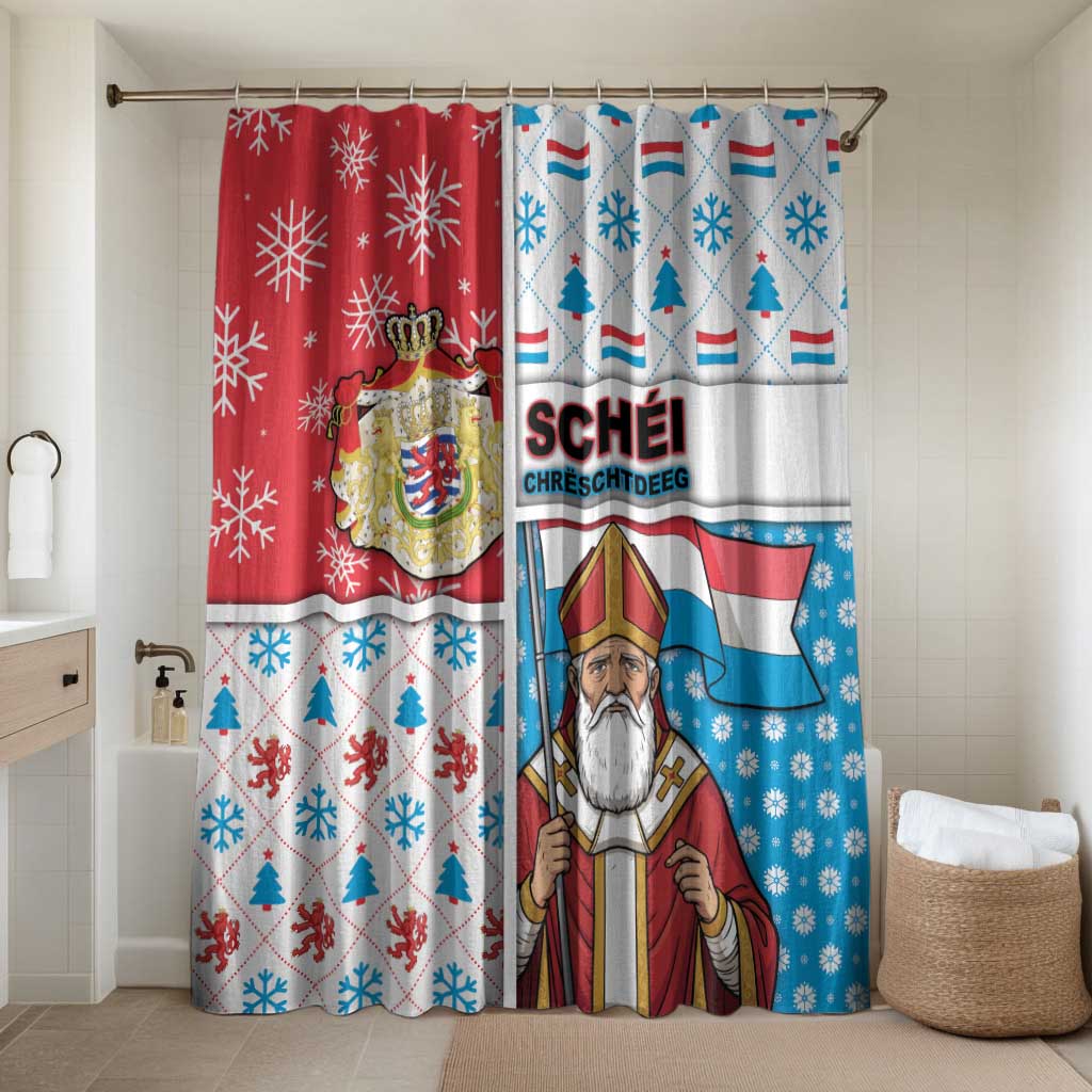 Luxembourg Christmas Bathroom Set Kleeschen With Xmas Patterns - Wonder Print Shop
