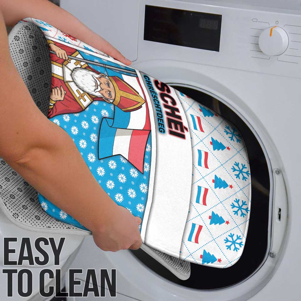 Luxembourg Christmas Bathroom Set Kleeschen With Xmas Patterns - Wonder Print Shop