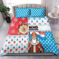Luxembourg Christmas Bedding Set Kleeschen With Xmas Patterns - Wonder Print Shop
