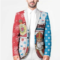 Luxembourg Christmas Blazer Kleeschen With Xmas Patterns - Wonder Print Shop
