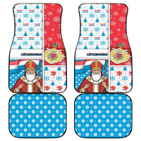 Luxembourg Christmas Car Mats Kleeschen With Xmas Patterns - Wonder Print Shop