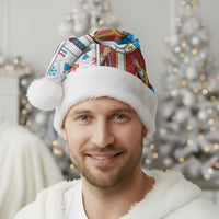 Luxembourg Christmas Santa Hat Kleeschen With Xmas Patterns - Wonder Print Shop