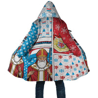 Luxembourg Christmas Cloak Kleeschen With Xmas Patterns - Wonder Print Shop