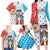 Luxembourg Christmas Family Matching Long Sleeve Bodycon Dress and Hawaiian Shirt Kleeschen With Xmas Patterns - Wonder Print Shop