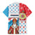 Luxembourg Christmas Family Matching Mermaid Dress and Hawaiian Shirt Kleeschen With Xmas Patterns - Wonder Print Shop