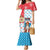 Luxembourg Christmas Family Matching Mermaid Dress and Hawaiian Shirt Kleeschen With Xmas Patterns - Wonder Print Shop