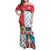 Luxembourg Christmas Family Matching Off Shoulder Maxi Dress and Hawaiian Shirt Kleeschen With Xmas Patterns - Wonder Print Shop