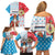Luxembourg Christmas Family Matching Off Shoulder Short Dress and Hawaiian Shirt Kleeschen With Xmas Patterns - Wonder Print Shop