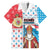 Luxembourg Christmas Family Matching Off Shoulder Short Dress and Hawaiian Shirt Kleeschen With Xmas Patterns - Wonder Print Shop