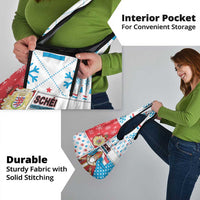 Luxembourg Christmas Grocery Bag Kleeschen With Xmas Patterns - Wonder Print Shop