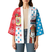 Luxembourg Christmas Kimono Kleeschen With Xmas Patterns - Wonder Print Shop