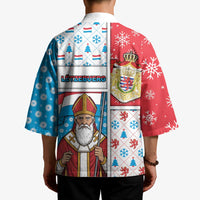Luxembourg Christmas Kimono Kleeschen With Xmas Patterns - Wonder Print Shop