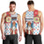 Luxembourg Christmas Men Tank Top Kleeschen With Xmas Patterns - Wonder Print Shop