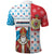 Luxembourg Christmas Polo Shirt Kleeschen With Xmas Patterns - Wonder Print Shop
