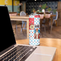 Luxembourg Christmas Skinny Tumbler Kleeschen With Xmas Patterns - Wonder Print Shop