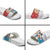 Luxembourg Christmas Slide Sandals Kleeschen With Xmas Patterns - Wonder Print Shop