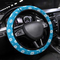 Luxembourg Christmas Steering Wheel Cover Kleeschen With Xmas Patterns - Wonder Print Shop