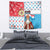 Luxembourg Christmas Tapestry Kleeschen With Xmas Patterns - Wonder Print Shop