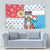 Luxembourg Christmas Tapestry Kleeschen With Xmas Patterns - Wonder Print Shop