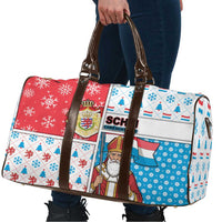 Luxembourg Christmas Travel Bag Kleeschen With Xmas Patterns - Wonder Print Shop