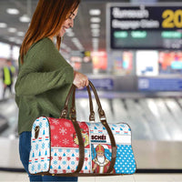 Luxembourg Christmas Travel Bag Kleeschen With Xmas Patterns - Wonder Print Shop