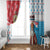 Luxembourg Christmas Window Curtain Kleeschen With Xmas Patterns - Wonder Print Shop