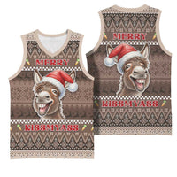 Donkey Christmas Basketball Jersey Merry Kiss My Ass - Wonder Print Shop