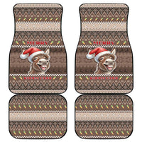 Donkey Christmas Car Mats Merry Kiss My Ass - Wonder Print Shop